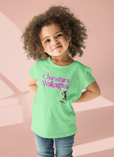 "Characters Welcome" Kids Graphic T-Shirt with "Sakina" the Peace Rat :)